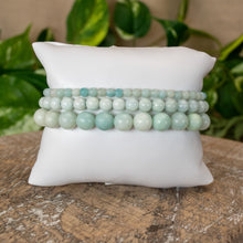 Load image into Gallery viewer, Amazonite Crystal Energy Bracelets 4mm, 6mm and 8mm - Down To Earth
