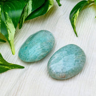 Amazonite Palm Stone Styled - Down To Earth