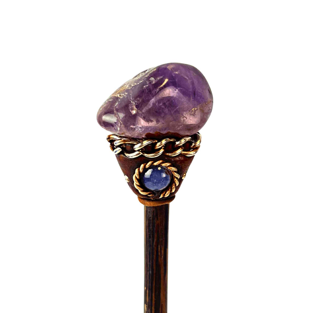 Amethyst Crystal Hair Stick - Down To Earth