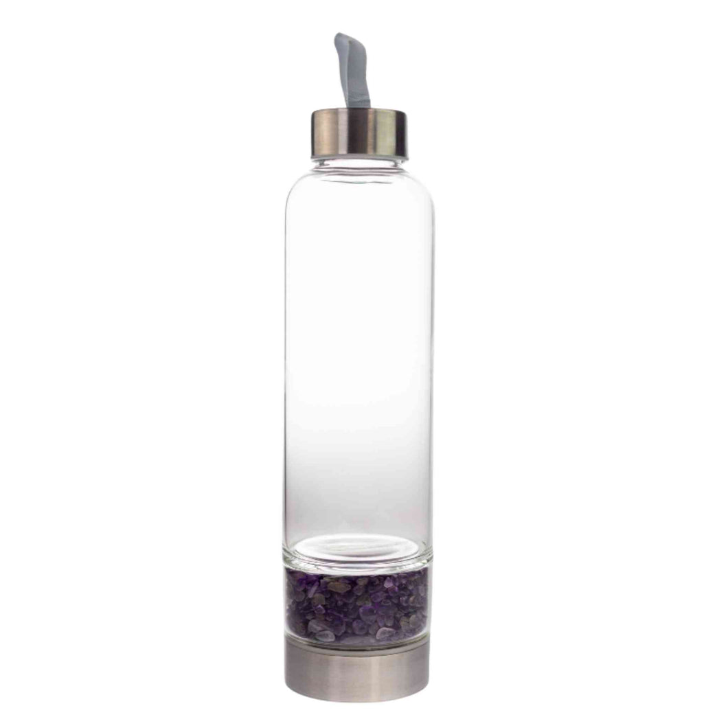 Amethyst Healing Crystal Water Bottle - Down To Earth