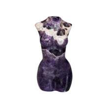 Load image into Gallery viewer, Amethyst Crystal Goddess Torso Front - Down To Earth
