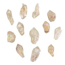 Load image into Gallery viewer, 1 LB of Angel Aura Qaurtz Point on a white background - Down To Earth
