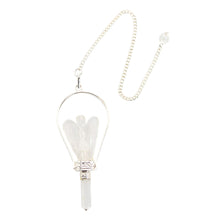 Load image into Gallery viewer, Angel Point Pendulum Clear Quartz on a white background - Down to Earth
