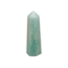 Load image into Gallery viewer, Aquamarine Obelisk with White Background - Down To Earth
