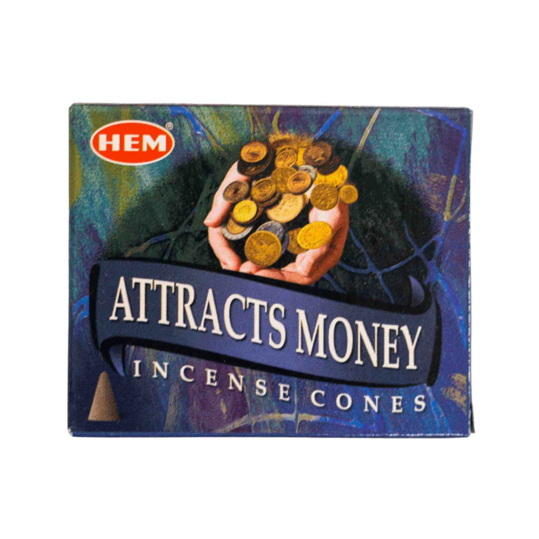 Attracts Money HEM Incense Cones - Down To Earth