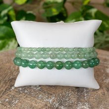 Load image into Gallery viewer, Aventurine Crystal Energy Bracelets 4mm, 6mm and 8mm - Down To Earth
