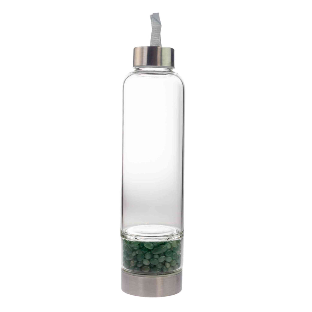 Aventurine Healing Crystal Water Bottle - Down To Earth