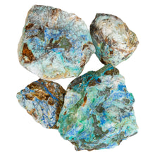 Load image into Gallery viewer, Rough Azurite on a white background - Down to Earth
