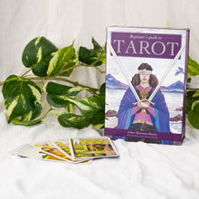 Load image into Gallery viewer, Beginner's Guide Tarot with cards spread out on a style background - Down To Earth
