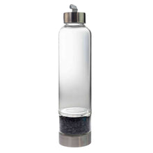 Load image into Gallery viewer, Black Obsidian Healing Crystal Water Bottle - Down To Earth
