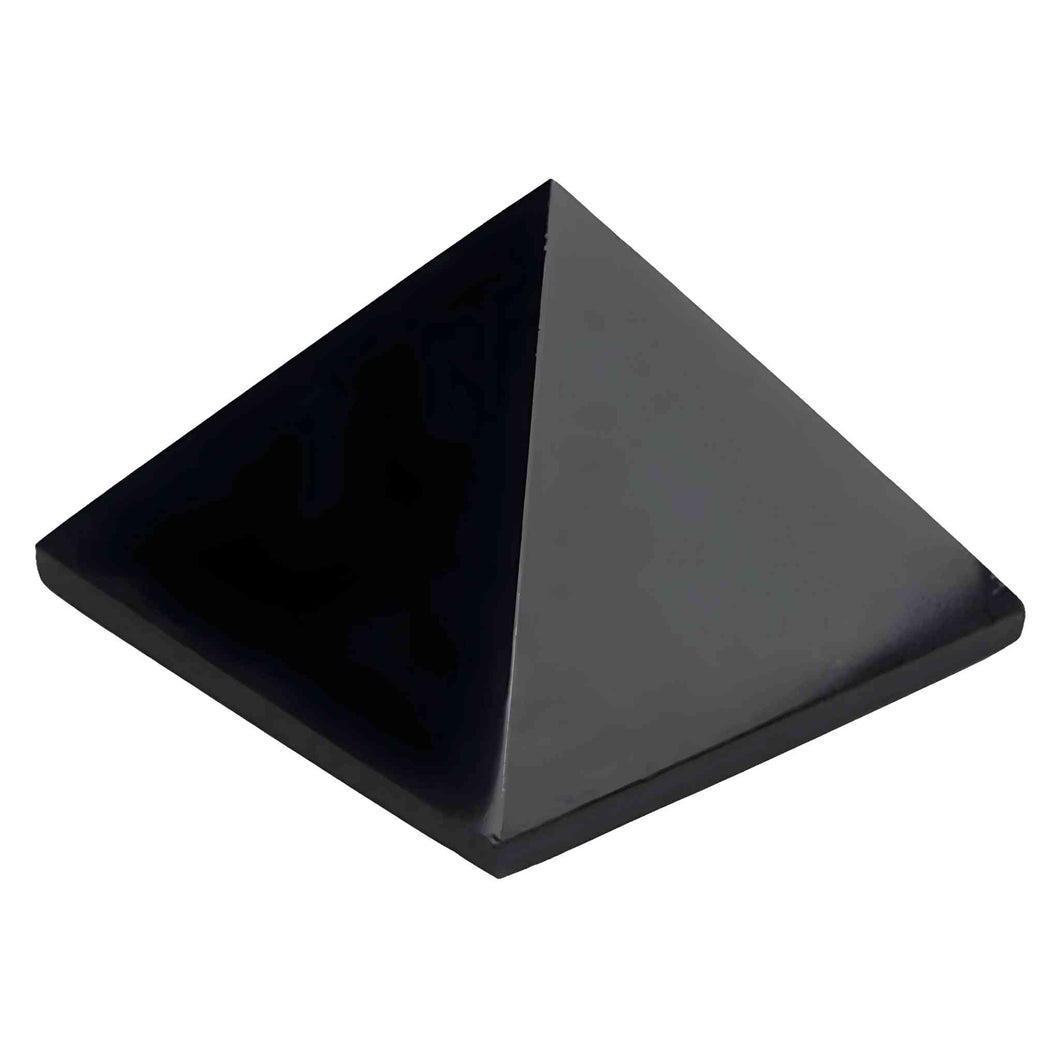 Black Obsidian Mini Crystal Pyramid - Down To Earth