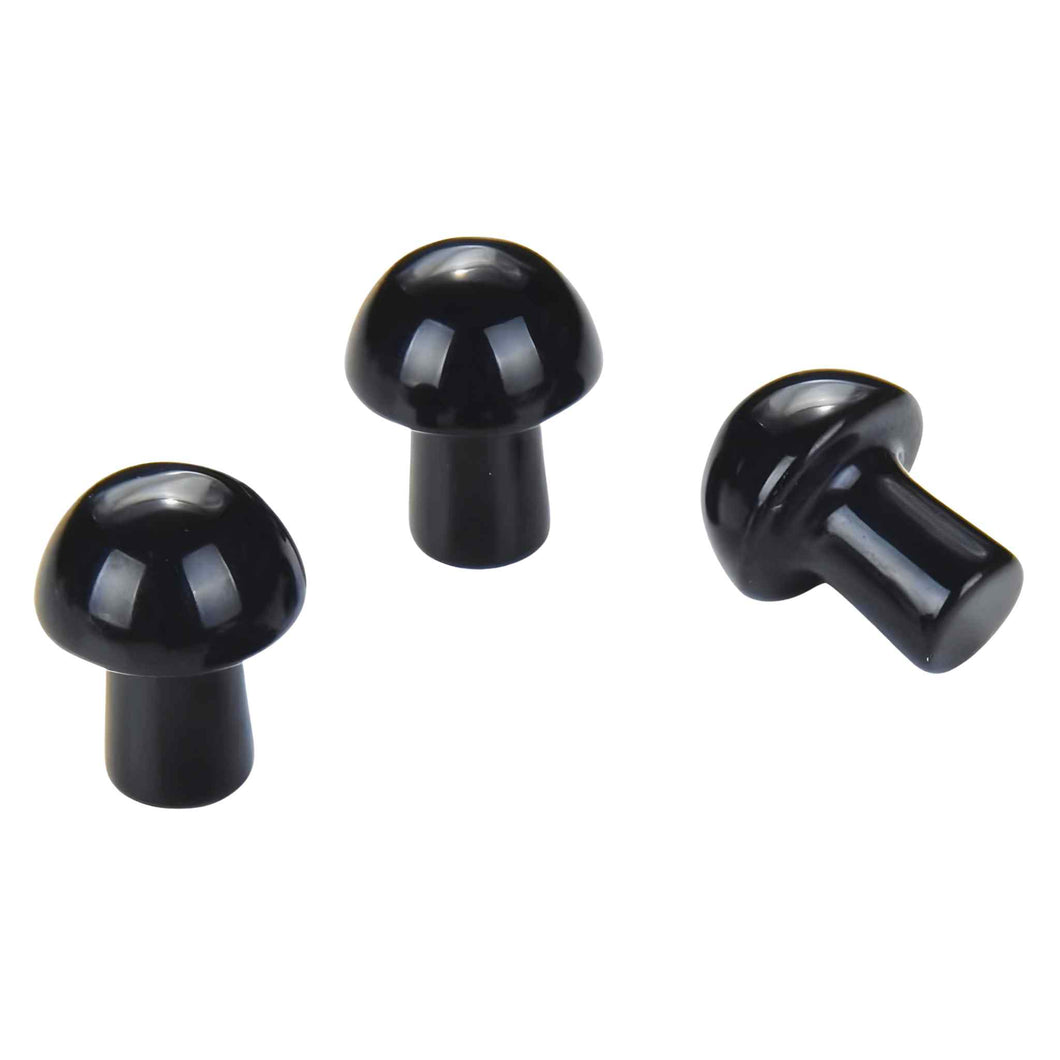 Black Onyx Mini Crystal Mushroom - Down To Earth