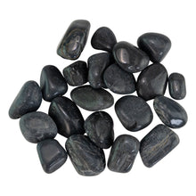 Load image into Gallery viewer, Black Tourmaline Tumbled on a white background - Down to Earth 
