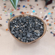 Black Tourmaline Crystal Chips styled photo - Down To Earth
