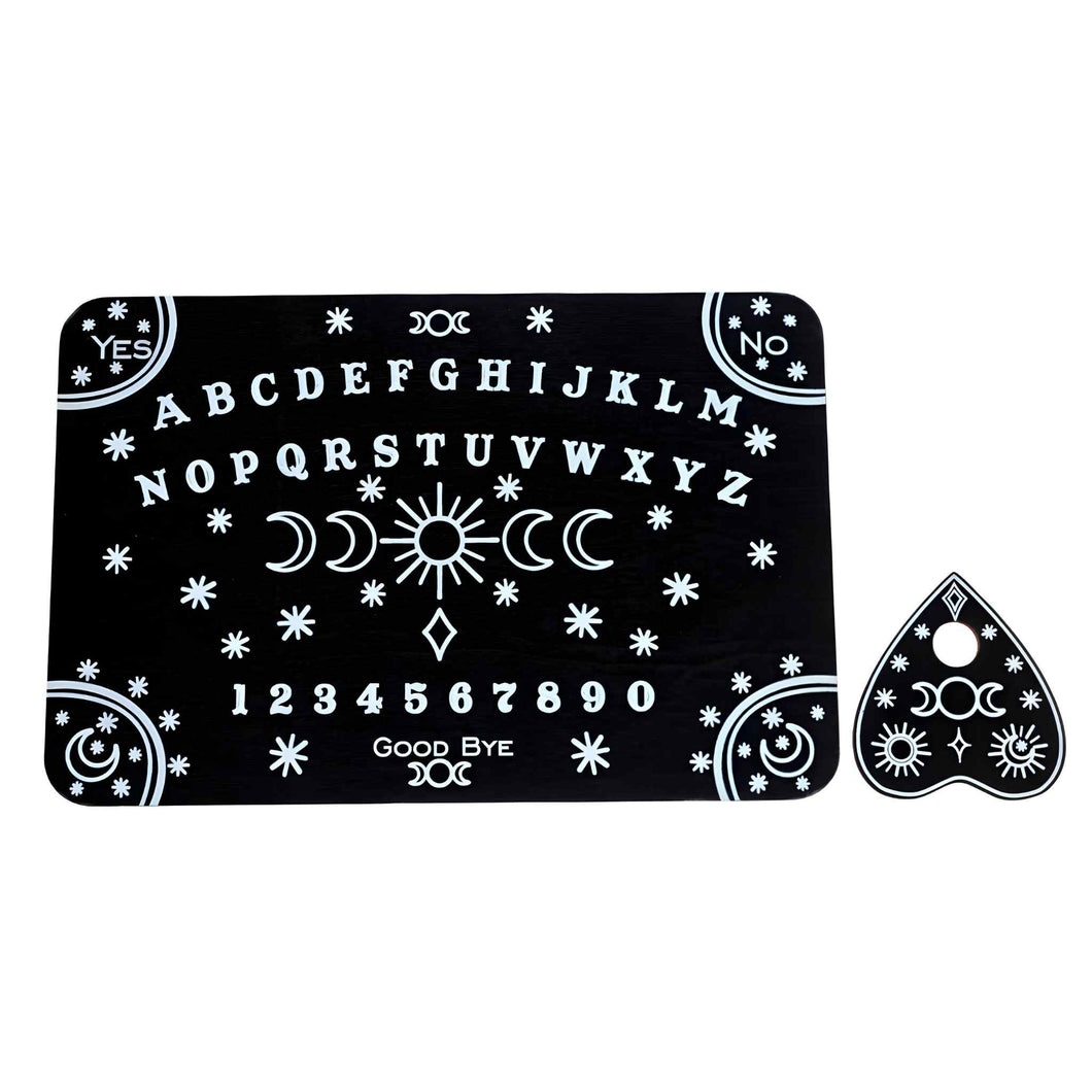 Black and White Lettering Solar Moon Spirit Board - Down To Earth