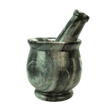 Load image into Gallery viewer, Black &amp; White Stone 4&quot; Mortar &amp; Pestle - Down To Earth
