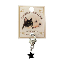 Load image into Gallery viewer, "Pet accessory with star charm on a 'Crystal Pet Love' branded card," - Down to Earth.
