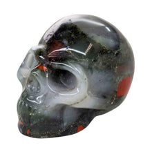 Load image into Gallery viewer, Bloodstone Jasper 2&quot; Skull - Down To Earth

