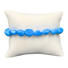 Load image into Gallery viewer, Blue Howlite Tumbled Gemstone Bracelet - Down To Earth
