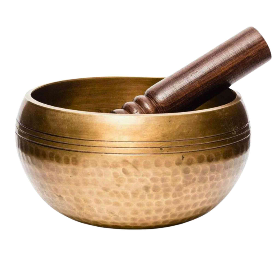 Brass Hammered Singing Bowl - Down To Earth