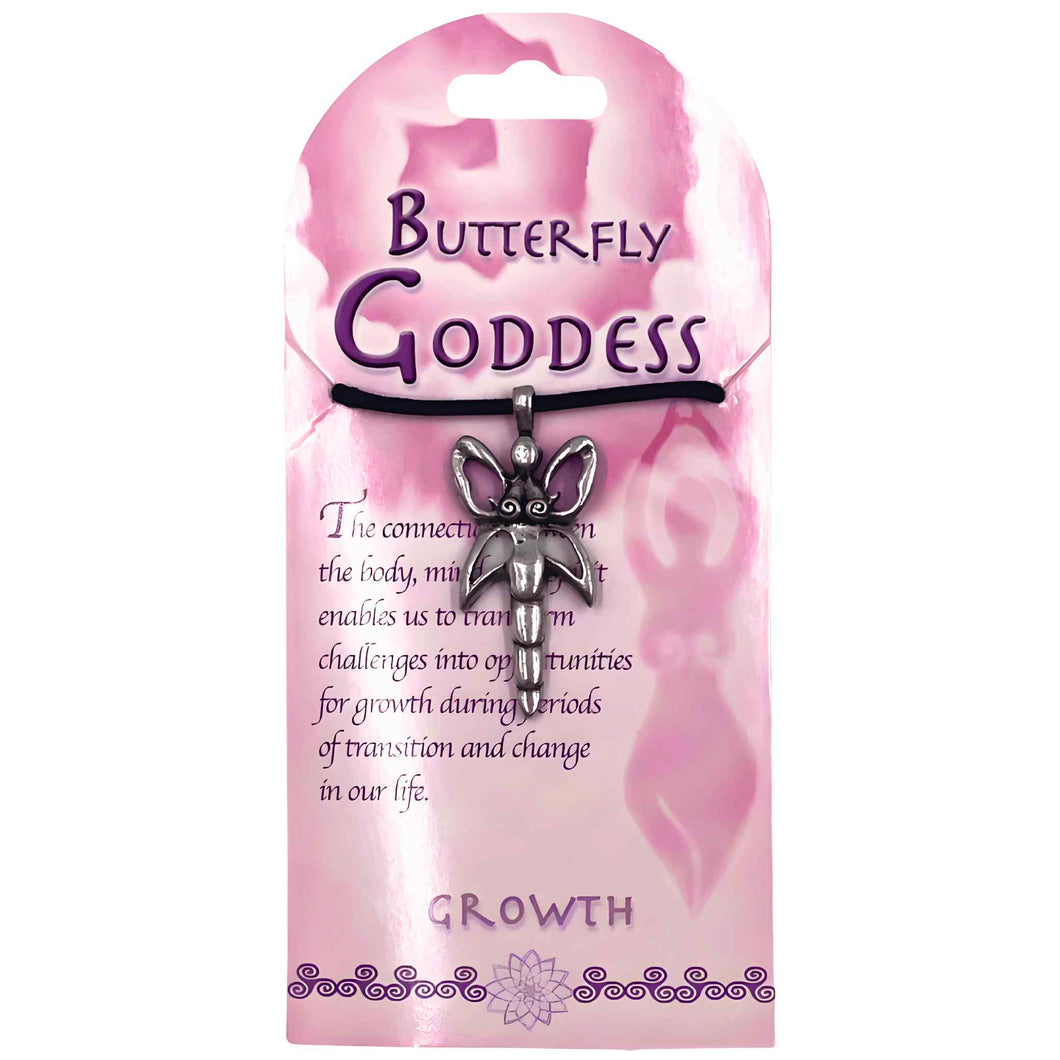 Butterfly Goddess Necklace Pendant - Down To Earth