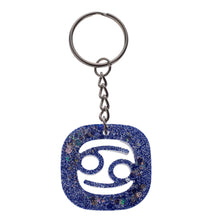 Load image into Gallery viewer, Cancer Zodiac Resin Keychain - Down To Earth
