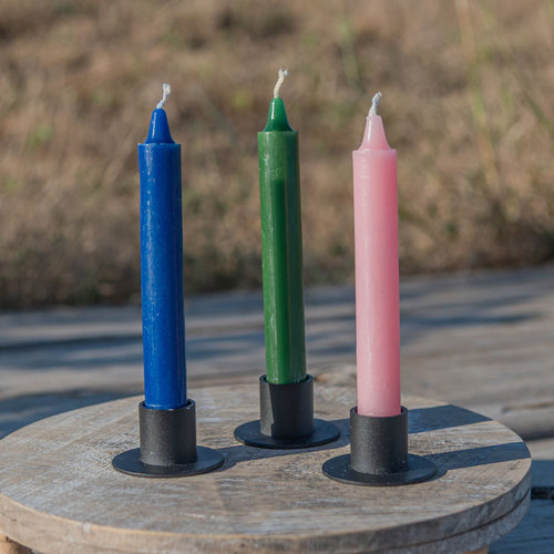 Ritual Candles group photo on a wooden surface - Down to Earth 