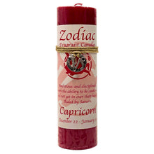 Load image into Gallery viewer, Capricorn Zodiac Pillar Candle - Down To Earth
