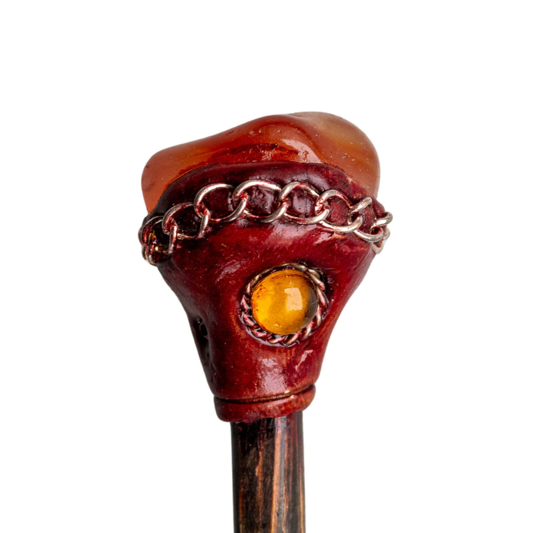 Carnelian Crystal Hair Stick - Down To Earth