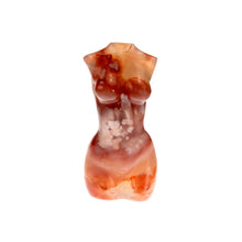 Load image into Gallery viewer, Carnelian Crystal Goddess Torso Front - Down To Earth
