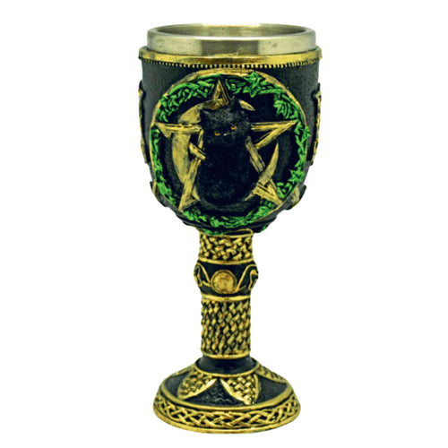 Cat Pentagram Chalice - Down To Earth