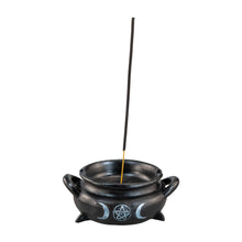 Load image into Gallery viewer, &quot;Cauldron Incense Holder with a stick of incense in the center,&quot; - Down to Earth.
