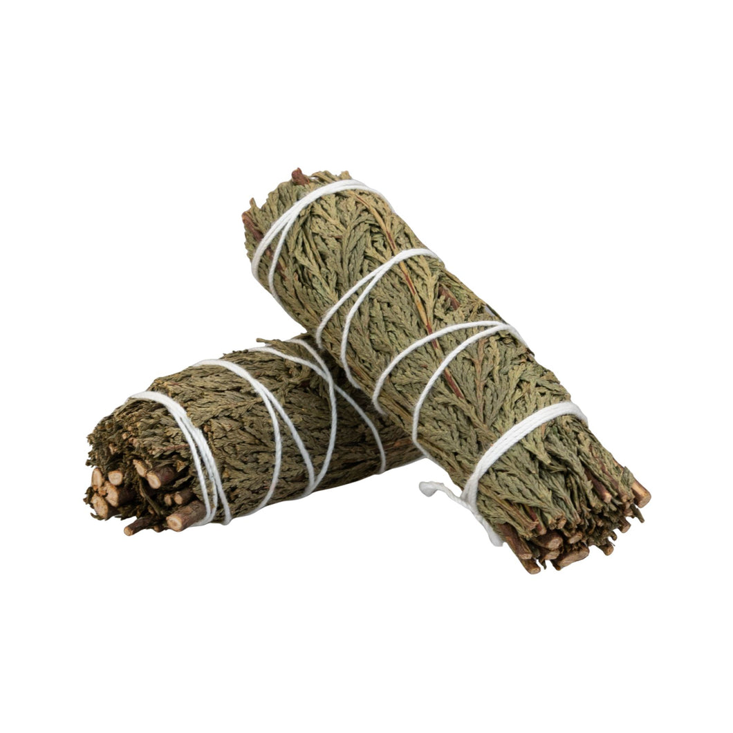 Bundle of Cedar Smudge Sticks in a Studio photo - Down to Earth 