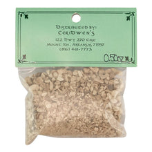 Load image into Gallery viewer, Ceridwen's Herbs High John Root back side of packaging displayed on a white background - Down to Earth

