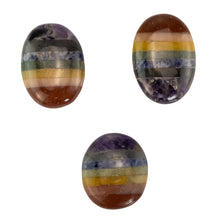Load image into Gallery viewer, Chakra Palm Stone group photo on a white background - Down To Earth

