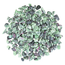Load image into Gallery viewer, Ruby Zoisite Crystal Chips on a white background studio photo - Down to Earth
