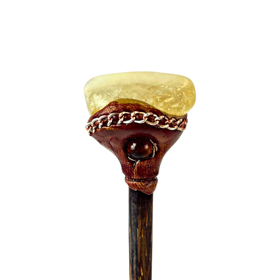 Citrine Crystal Hair Stick - Down To Earth