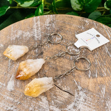 Load image into Gallery viewer, Citrine Raw Crystal Keychains - Down To Earth
