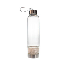 Load image into Gallery viewer, Clear Quartz Crystal Chip Water Bottle - Down To Earth
