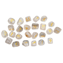 Load image into Gallery viewer, Clear Quartz Rune Set - Down To Earth
