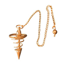 Load image into Gallery viewer, Wholesale Copper Metal Spiral Pendulum - Down To Earth
