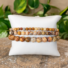 Load image into Gallery viewer, Crazy Lace Agate Crystal Energy Bracelets 4mm, 6mm and 8mm - Down To Earth

