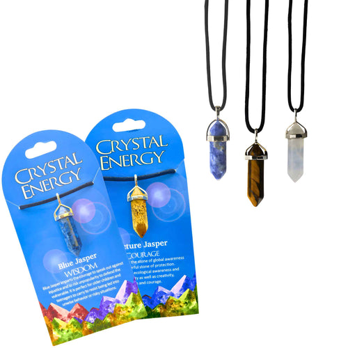 Crystal Energy Pendant Necklaces - Down To Earth