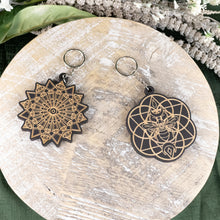 Load image into Gallery viewer, Crystal Grid Keychain Group Photo on a style background - Down To Earth
