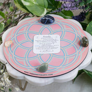 Study Crystal Grid Kit on a white surface - Down to Earth