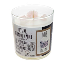 Load image into Gallery viewer, Crystal Intention Candle Love - Down To Earth
