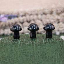 Load image into Gallery viewer, Black Obsidian Mini Crystal Mushroom - Down To Earth
