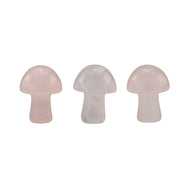 Rose Quartz Mini Crystal Mushroom - Down To Earth