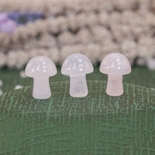 Load image into Gallery viewer, Rose Quartz Mini Crystal Mushroom - Down To Earth
