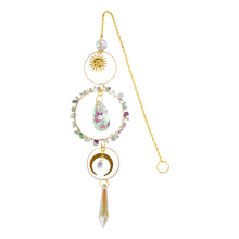 Load image into Gallery viewer, Suncatcher Fluorite studio photo - Down to Earth
